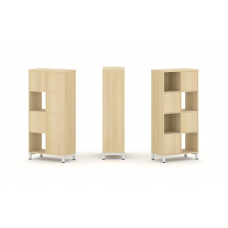 Style Project Набор стеллажа 1 сторон., 4 яр. SN.NS-421 Акация Лорка/Металл Белый 754*400*1615