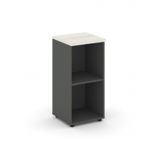 Style Project Стеллаж низкий узкий SN.STU.E-300 Антрацит/Дуб Наварра 400*400*833