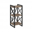 Loft Стеллаж на рег. опорах-3 полки VR.L-MST.O-3.4 Дуб Аризона/Металл Черный 400*400*910