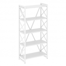 Loft Стеллаж на рег. опорах-5 полок VR.L-MST.O-5.8 Белый Бриллиант/Металл Белый 800*400*1650