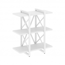 Loft Стеллаж на рег. опорах-3 полки VR.L-MST.O-3.4V Белый Бриллиант/Металл Белый 800*400*910