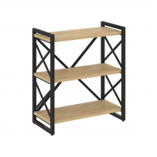 Loft Стеллаж на рег. опорах-3 полки VR.L-MST.O-3.8 Тиквуд Светлый/Металл Черный 800*400*910