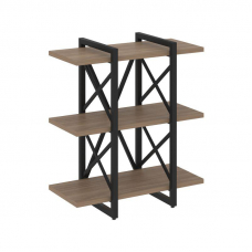 Loft Стеллаж на рег. опорах-3 полки VR.L-MST.O-3.4V Дуб Аризона/Металл Черный 800*400*910