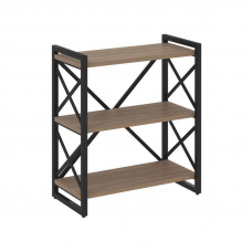 Loft Стеллаж на рег. опорах-3 полки VR.L-MST.O-3.8 Дуб Аризона/Металл Черный 800*400*910