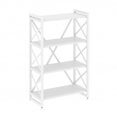 Loft Стеллаж на рег. опорах-4 полки VR.L-MST.O-4.8 Белый Бриллиант/Металл Белый 800*400*1280