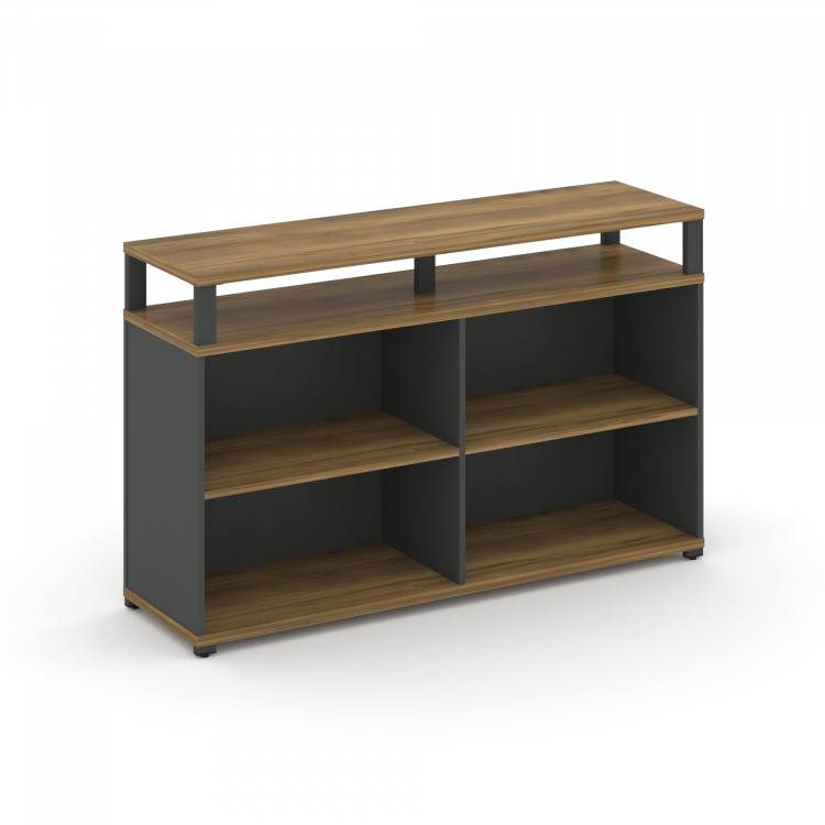 Concept Стеллаж опорный/приставной с верх. горизонтом CN.SOPO-006 Сандал Янтарный/Антрацит/Металл А