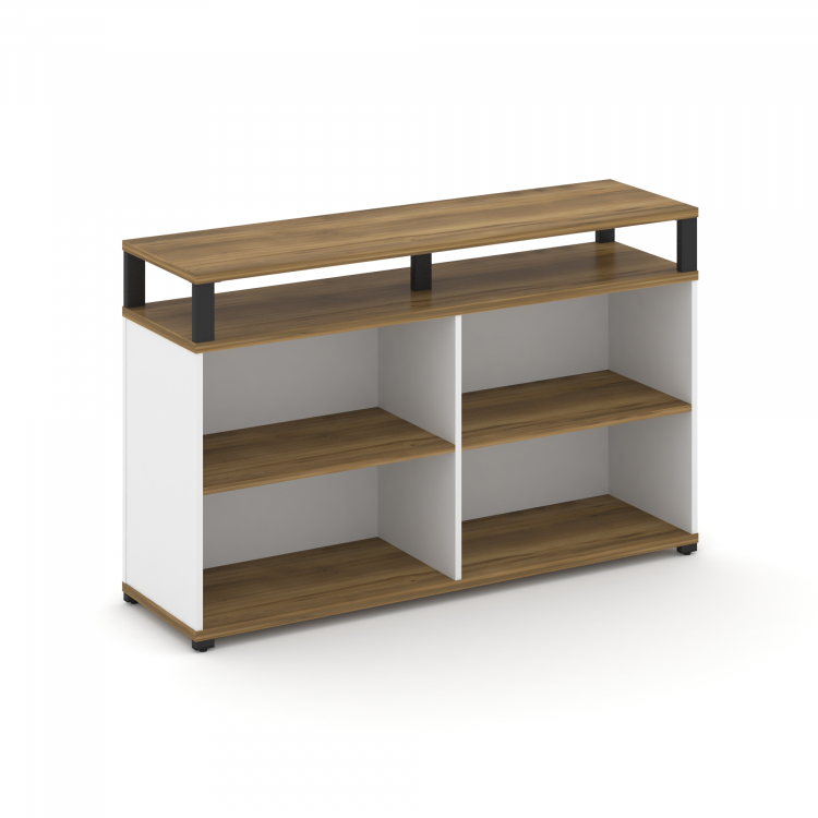 Concept Стеллаж опорный/приставной с верх. горизонтом CN.SOPO-006 Сандал Янтарный/Белый Бриллиант/М