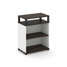 Concept Стеллаж опорный/приставной с верх. горизонтом CN.SOPO-002 Дуб Мали/Белый Бриллиант/Металл Ч