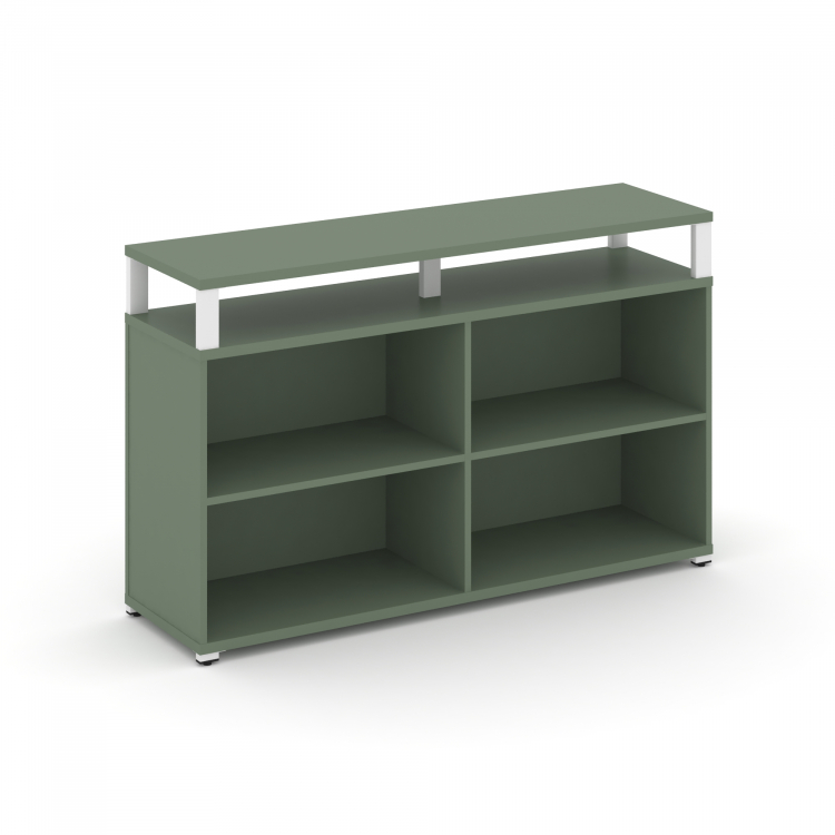 Concept Стеллаж опорный/приставной с верх. горизонтом CN.SOPO-006 Кобо/Металл Белый 1480*420*917