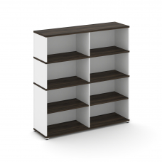 Concept Стеллаж опорный/приставной с надставкой выс. CN.SOPO-008 Дуб Мали/Белый Бриллиант/Металл Бел