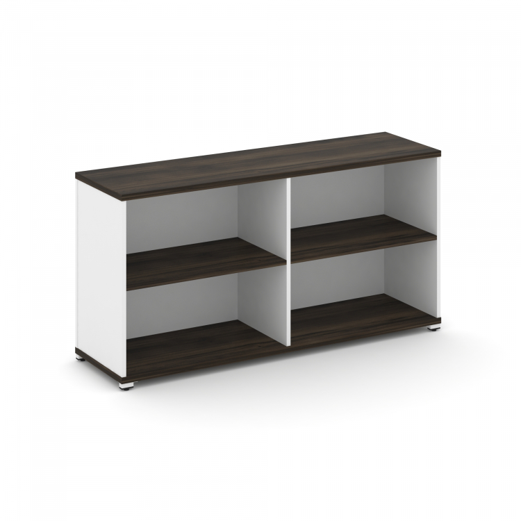 Concept Стеллаж опорный/приставной CN.SOPO-005 Дуб Мали/Белый Бриллиант/Металл Белый 1480*420*750