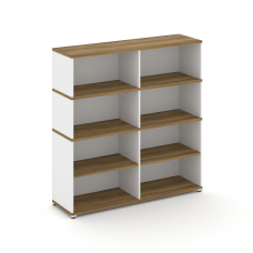 Concept Стеллаж опорный/приставной с надставкой выс. CN.SOPO-008 Сандал Янтарный/Белый Бриллиант/Мет