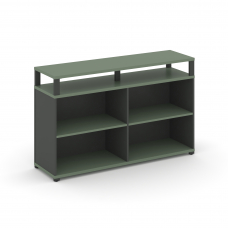 Concept Стеллаж опорный/приставной с верх. горизонтом CN.SOPO-006 Кобо/Антрацит/Металл Антрацит 148