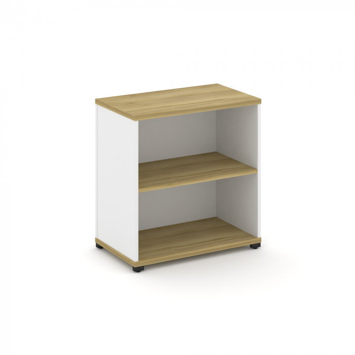 Concept Стеллаж опорный/приставной CN.SOPO-001 Дуб Винченцо/Белый Бриллиант/Металл Черный 720*420*75