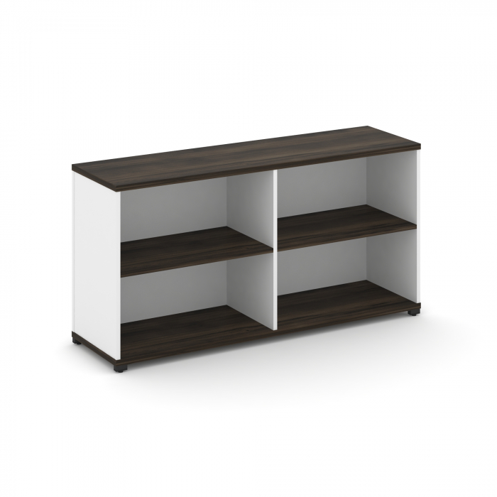 Concept Стеллаж опорный/приставной CN.SOPO-005 Дуб Мали/Белый Бриллиант/Металл Черный 1480*420*750