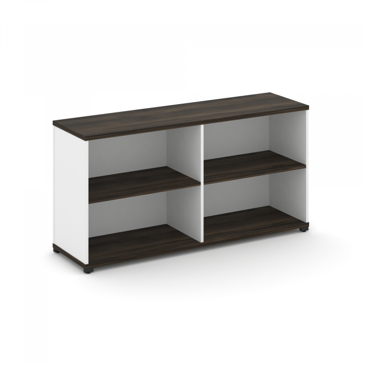 Concept Стеллаж опорный/приставной CN.SOPO-005 Дуб Мали/Белый Бриллиант/Металл Черный 1480*420*750