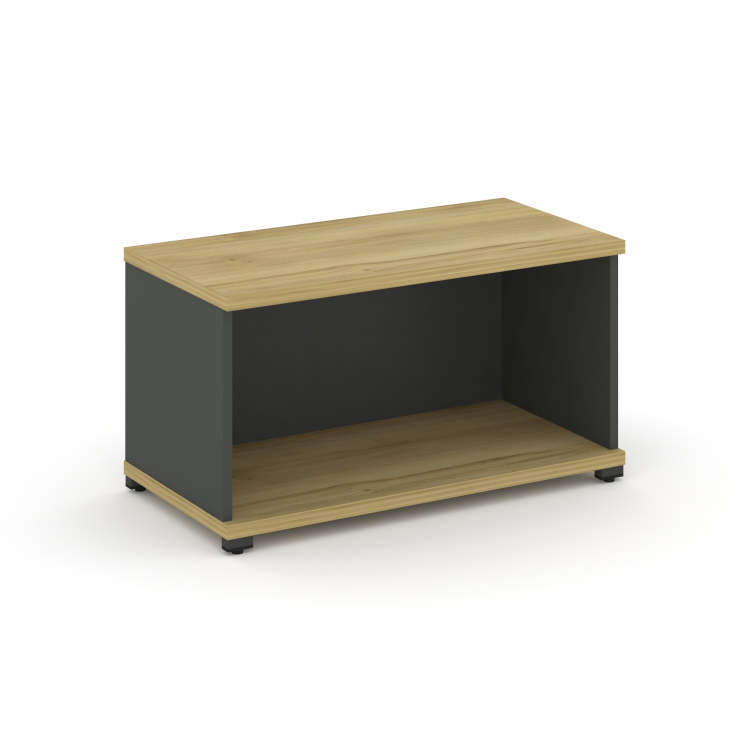 Concept Стеллаж 1 широкая секция, 1 ниша CN.STS-110 Дуб Винченцо/Антрацит/Металл Антрацит 836*420*45