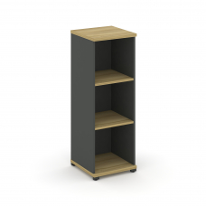 Concept Стеллаж 1 узкая секция, 3 ниши CN.STU-310 Дуб Винченцо/Антрацит/Металл Антрацит 420*420*1186