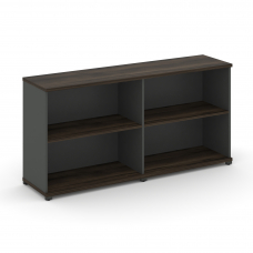 Concept Стеллаж 2 широкие секции, 2 ниши CN.STS-220 Дуб Мали/Антрацит/Металл Антрацит 1668*420*818