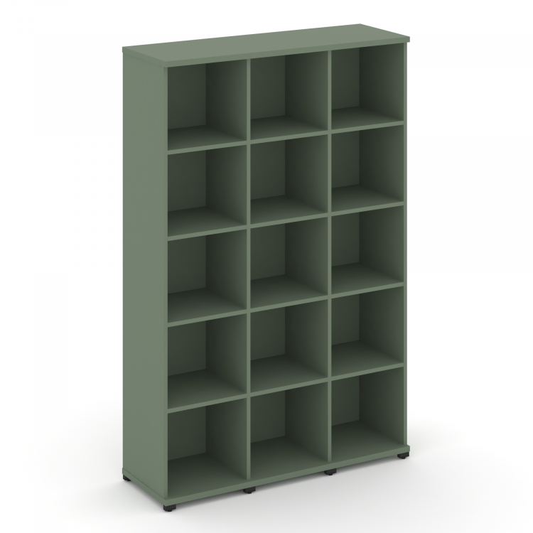 Concept Стеллаж 3 узкие секции, 5 ниш CN.STU-530 Кобо/Металл Черный 1252*420*1922