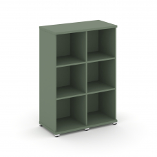 Concept Стеллаж 2 узкие секции, 3 ниши CN.STU-320 Кобо/Металл Белый 836*420*1186