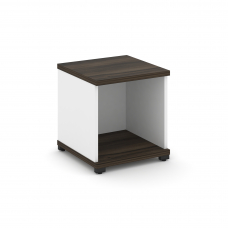 Concept Стеллаж 1 узкая секция, 1 ниша CN.STU-110 Дуб Мали/Белый Бриллиант/Металл Черный 420*420*450