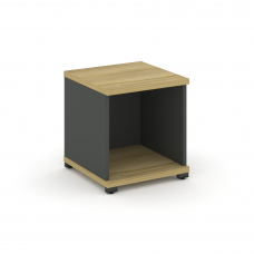 Concept Стеллаж 1 узкая секция, 1 ниша CN.STU-110 Дуб Винченцо/Антрацит/Металл Антрацит 420*420*450