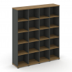 Concept Стеллаж 4 узкие секции, 5 ниш CN.STU-540 Сандал Янтарный/Антрацит/Металл Антрацит 1668*420*1