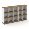 Concept Стеллаж 5 узких секций, 3 ниши CN.STU-350 Сандал Янтарный/Белый Бриллиант/Металл Белый 2084*