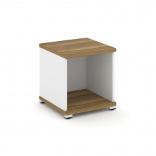 Concept Стеллаж 1 узкая секция, 1 ниша CN.STU-110 Сандал Янтарный/Белый Бриллиант/Металл Белый 420*4