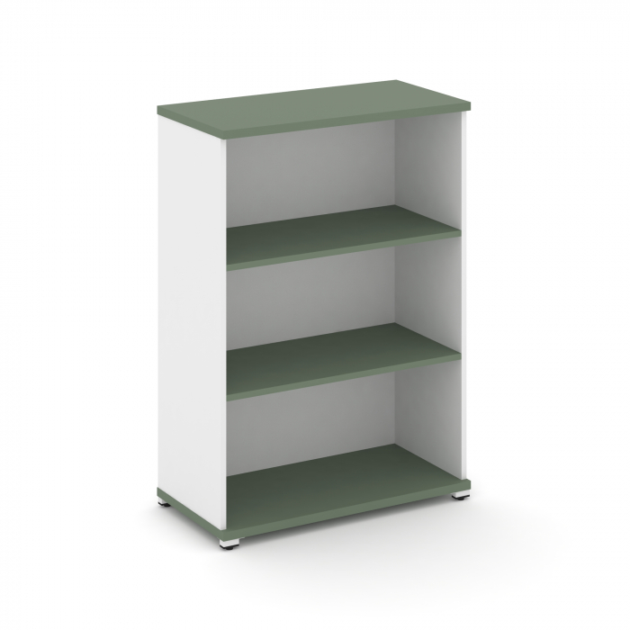 Концепт Стеллаж 1 широкая секция, 3 ниши CN.STS-310 Кобо/Белый Бриллиант/Металл Белый 836*420*1186