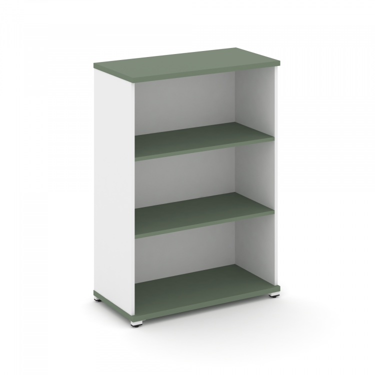 Concept Стеллаж 1 широкая секция, 3 ниши CN.STS-310 Кобо/Белый Бриллиант/Металл Белый 836*420*1186