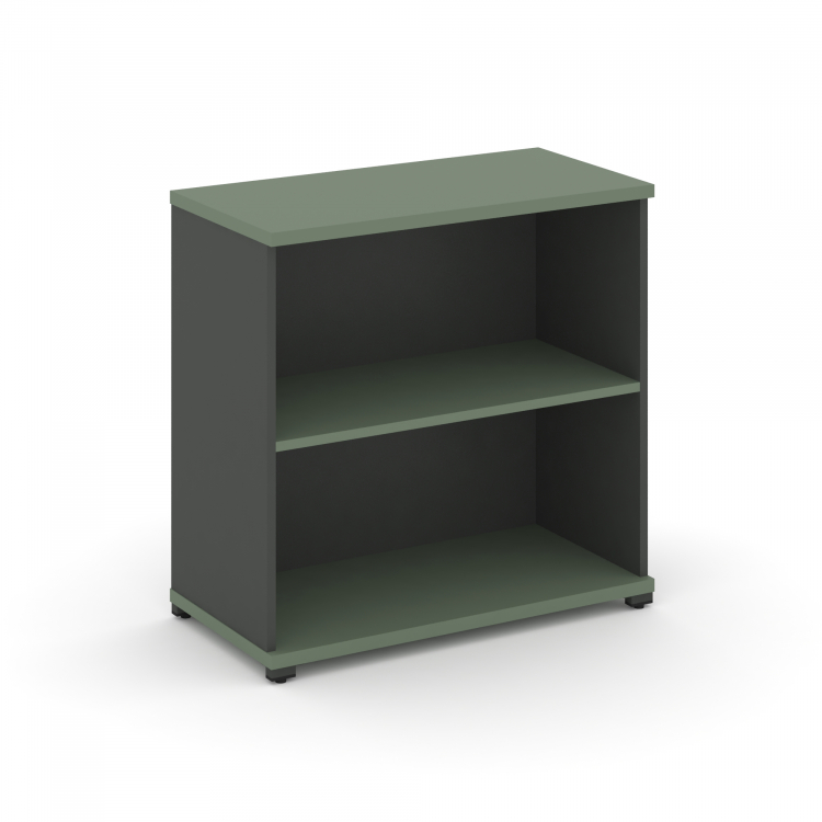 Concept Стеллаж 1 широкая секция, 2 ниши CN.STS-210 Кобо/Антрацит/Металл Антрацит 836*420*818