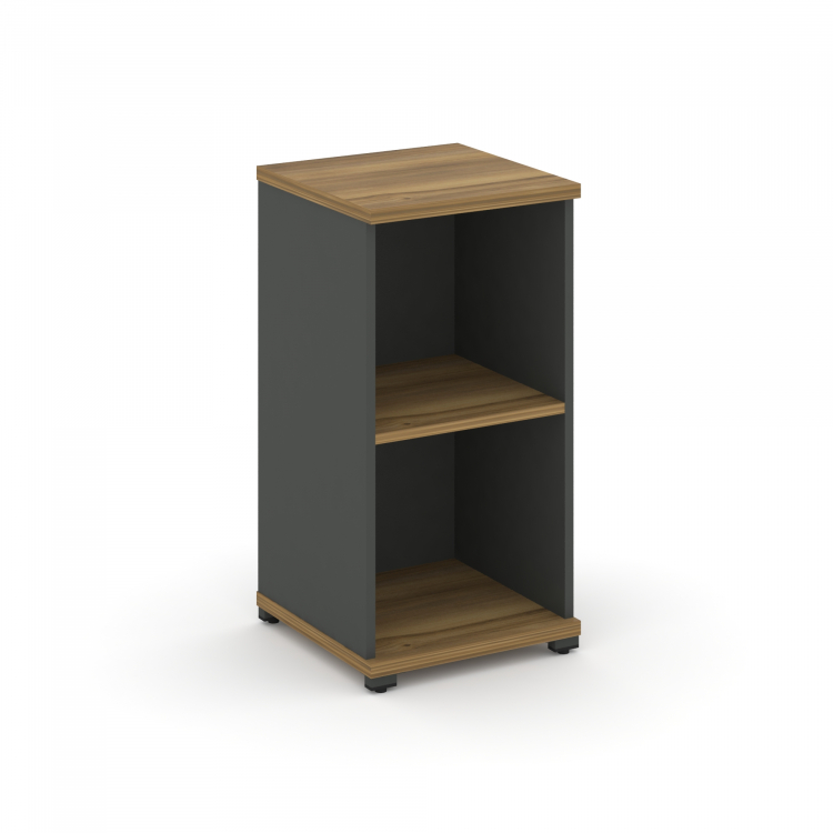 Concept Стеллаж 1 узкая секция, 2 ниши CN.STU-210 Сандал Янтарный/Антрацит/Металл Антрацит 420*420*8