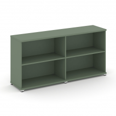 Concept Стеллаж 2 широкие секции, 2 ниши CN.STS-220 Кобо/Металл Белый 1668*420*818