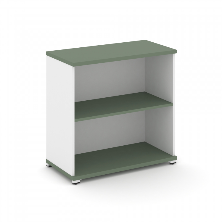 Concept Стеллаж 1 широкая секция, 2 ниши CN.STS-210 Кобо/Белый Бриллиант/Металл Белый 836*420*818