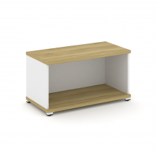 Concept Стеллаж 1 широкая секция, 1 ниша CN.STS-110 Дуб Винченцо/Белый Бриллиант/Металл Белый 836*42