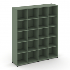 Concept Стеллаж 4 узкие секции, 5 ниш CN.STU-540 Кобо/Металл Черный 1668*420*1922