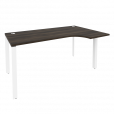 Onix Стол эргономичный правый на П-образном м/к O.MP-SA-1 (R) Дуб Мали/Металл Белый 1580*980*750 (72