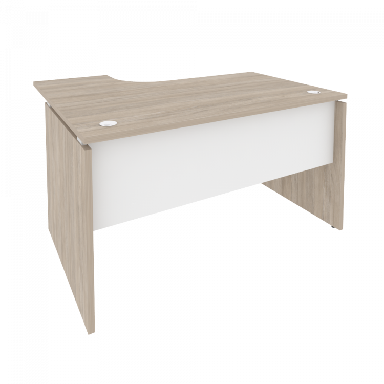 Onix Стол эргономичный правый O.SA-3 (R) Дуб Аттик/Белый Бриллиант 1380*1180*750 (800/460)