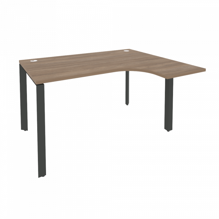 Onix Стол эргономичный правый на П-образном м/к O.MP-SA-3 (R) Дуб Аризона/Металл Антрацит 1380*1180*