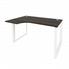 Onix Стол эргономичный левый на О-образном м/к O.MO-SA-2 (L) Дуб Мали/Металл Белый 1380*980*750 (720