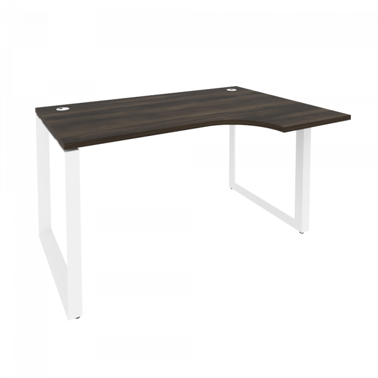 Onix Стол эргономичный правый на О-образном м/к O.MO-SA-2 (R) Дуб Мали/Металл Белый 1380*980*750 (72
