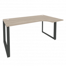 Onix Стол эргономичный правый на О-образном м/к O.MO-SA-1 (R) Дуб Аттик/Металл Антрацит 1580*980*750
