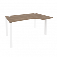 Onix Стол эргономичный правый на П-образном м/к O.MP-SA-2 (R) Дуб Аризона/Металл Белый 1380*980*750