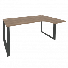 Onix Стол эргономичный правый на О-образном м/к O.MO-SA-4 (R) Дуб Аризона/Металл Антрацит 1580*1180*