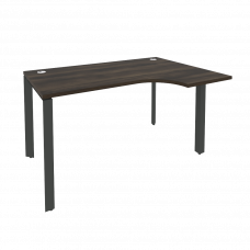 Onix Стол эргономичный правый на П-образном м/к O.MP-SA-2 (R) Дуб Мали/Металл Антрацит 1380*980*750