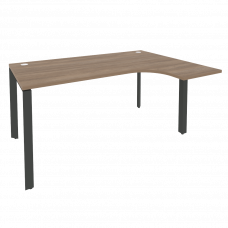 Onix Стол эргономичный правый на П-образном м/к O.MP-SA-4 (R) Дуб Аризона/Металл Антрацит 1580*1180*