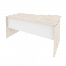 Onix Стол эргономичный левый O.SA-1 (L) Денвер Светлый/Белый Бриллиант 1580*980*750 (720/460)