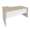 Onix Стол эргономичный правый O.SA-4 (R) Дуб Аттик/Белый Бриллиант 1580*1180*750 (800/460)